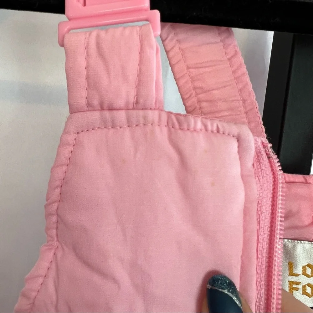 London Fog Pink Snow Suit Floral Design, size 18M